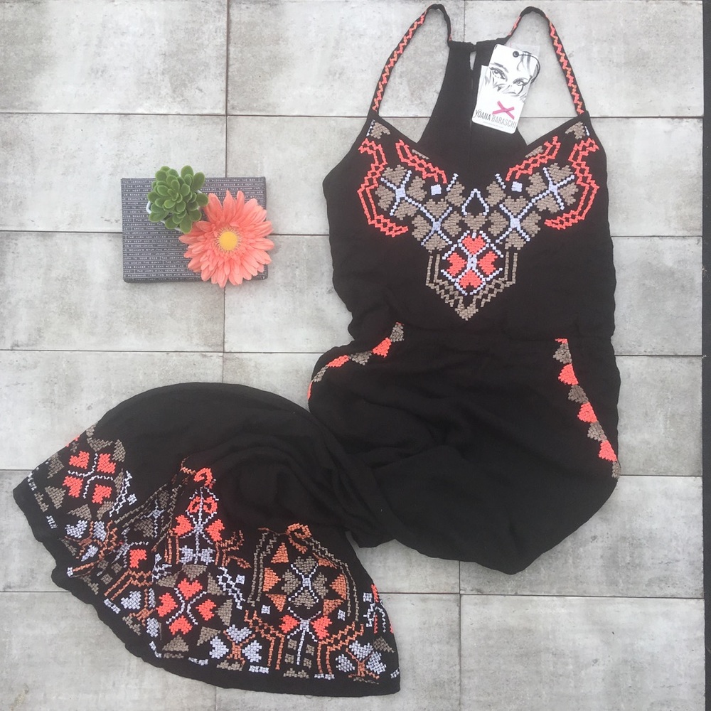 Yoana Baraschi Fiji Geo Embroidered Racer Maxi - Picture 2 of 8